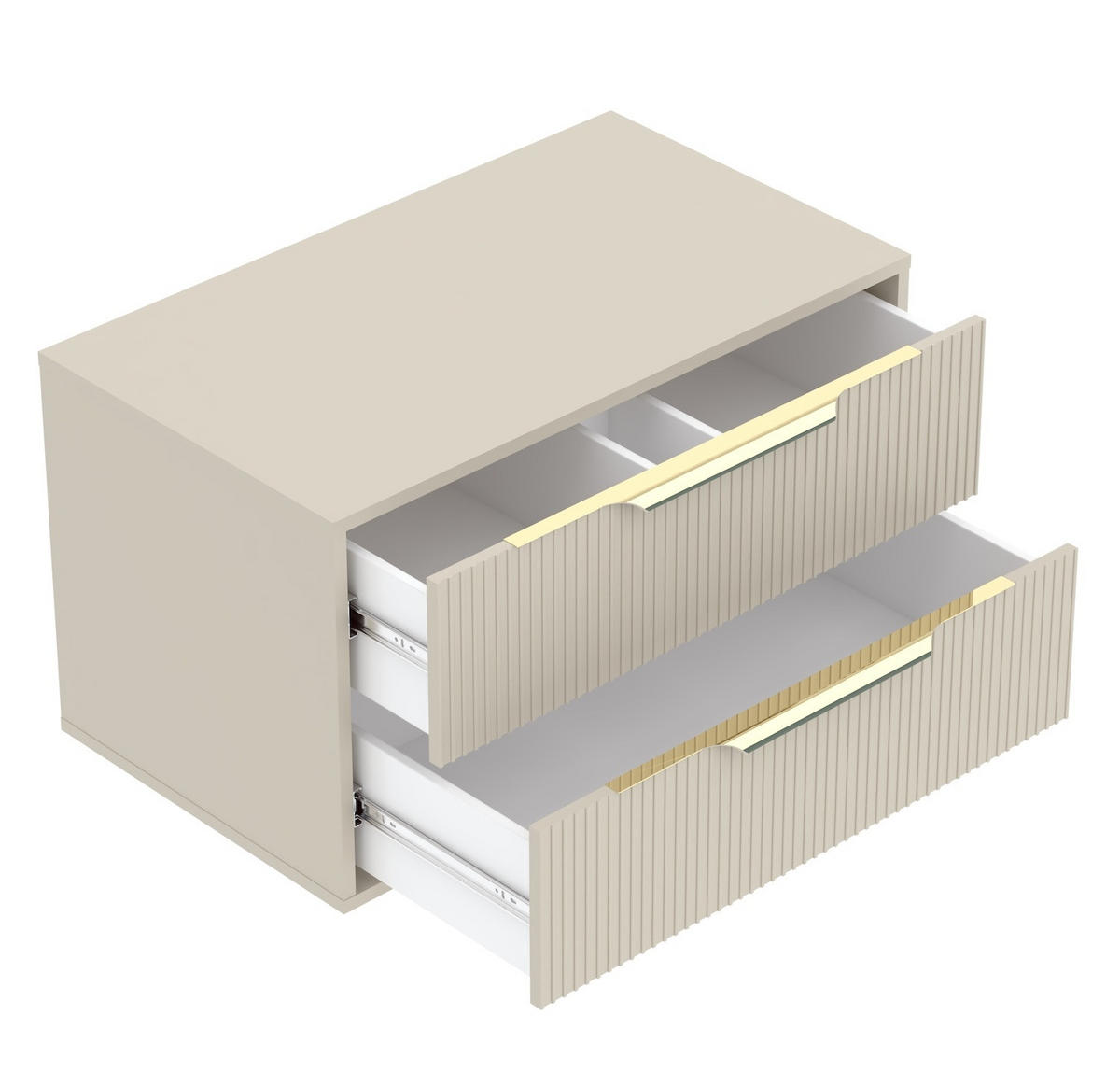 BADMÖBEL-SET Rimini 2 Teile Cashmere - 80 x 46 x 46 cm - Kaschmir, Holz (80/46/46cm) - Badplaats