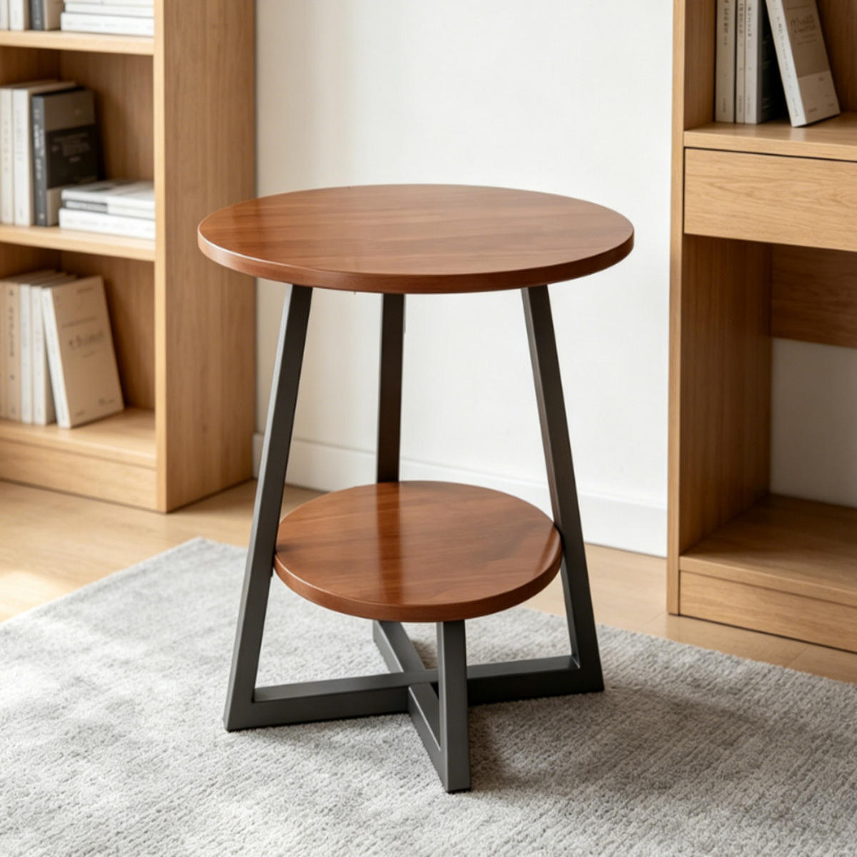 GARTENBEISTELLTISCH , 40 × 55 cm - Braun, Metall (40/40/55cm) - Authentics