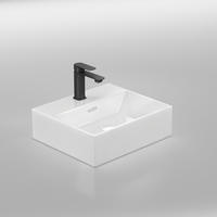 WASCHBECKEN mit Überlauf Weiß 41 / 36 / 13 cm - Weiß, Keramik (36/13/41cm) - EMKE