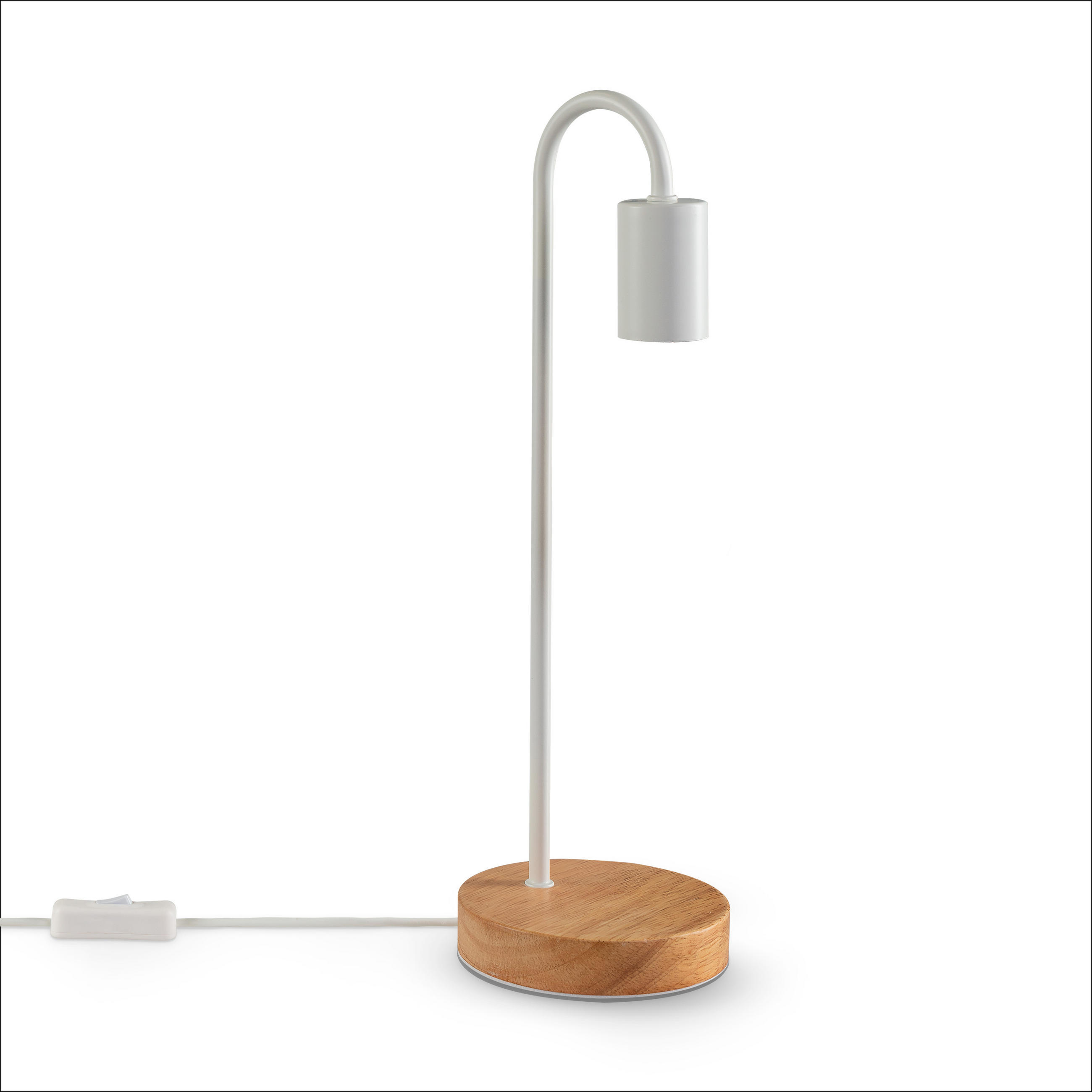 TISCHLAMPE Walter - Weiß, Metall (12.6/12.6/40.5cm) - Paco Home