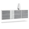 SIDEBOARD Cuba Türen in Avola-Anthrazit - Anthrazit, Holzwerkstoff (182/53/35cm) - Vladon