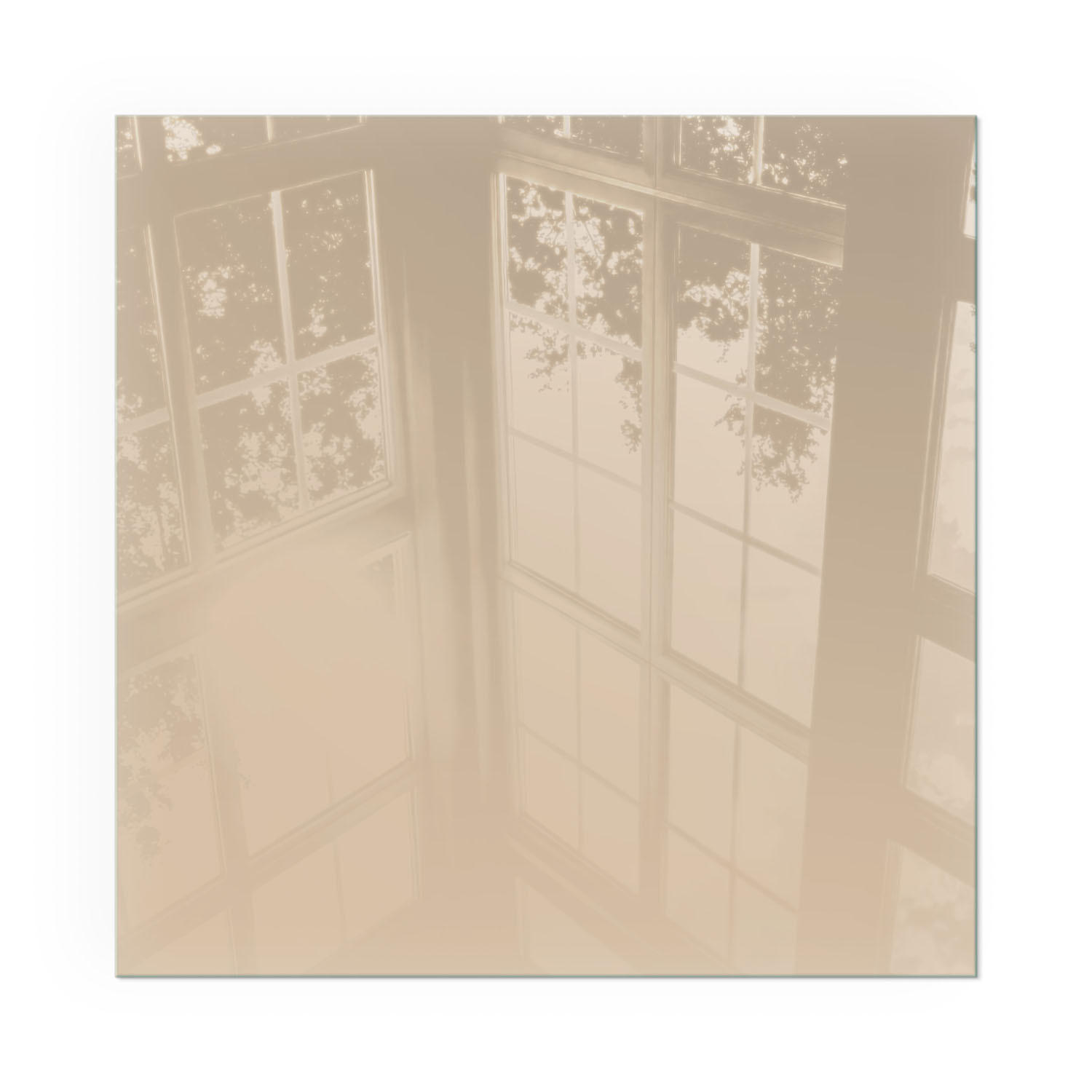 GLASPLATTE für Kamin 60x60 cm - Gelb, Glas (60/60/0.4cm) - TULUP