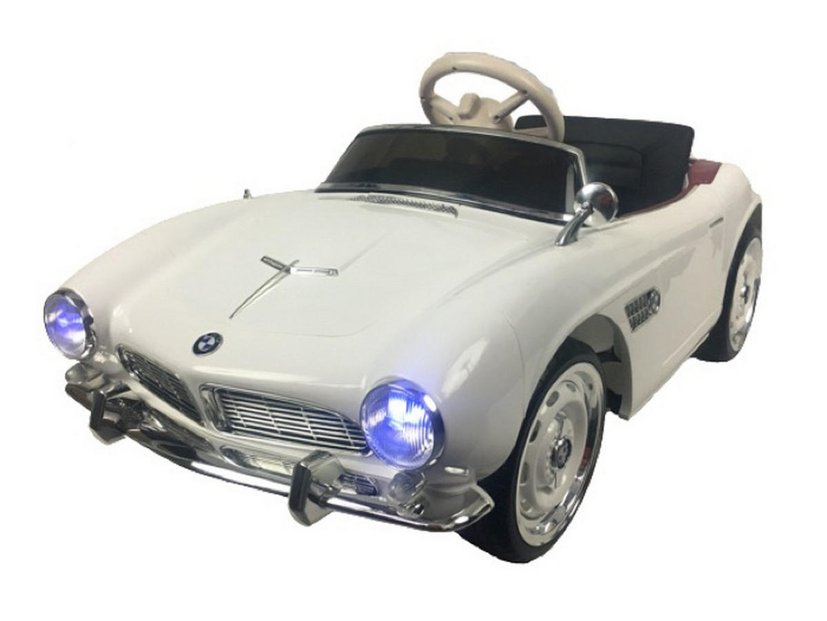 KINDER ELEKTROAUTO BMW 507 Oldtimer weiß - Weiß, Kunststoff (115/55/50cm) - TPFLiving