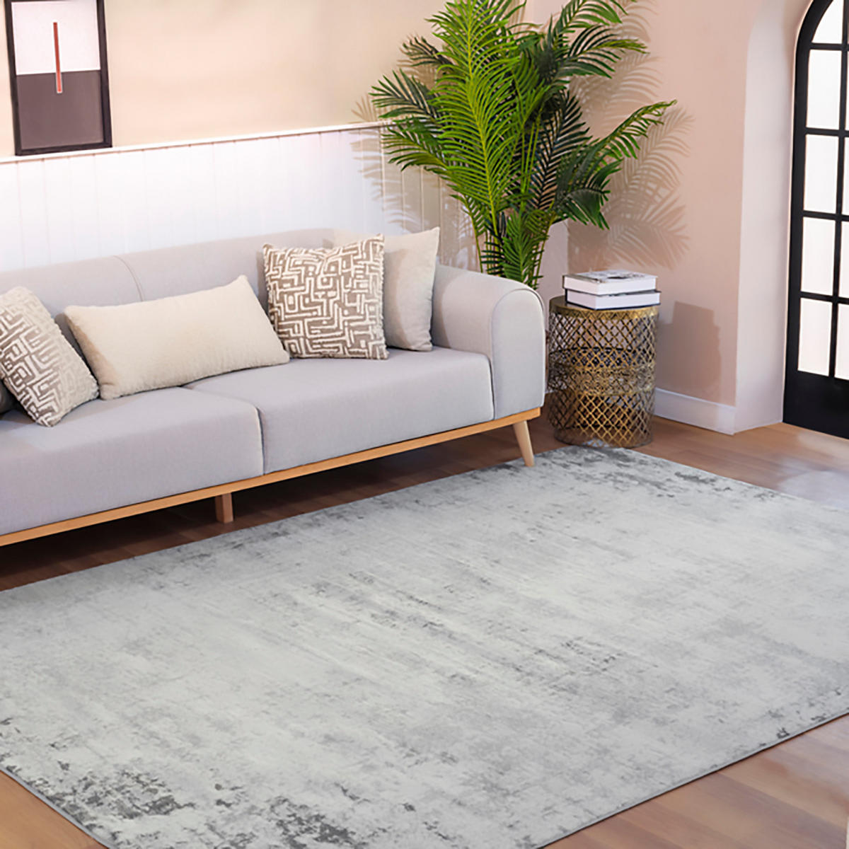 KURZFLORTEPPICH 120x170 cm Grau - Anthrazit, Naturmaterialien/Textil (120/170cm) - LIVABLISS