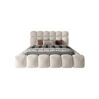 POLSTERBETT ACRI 140x200 cm, Creme - Creme, Textil (140/200cm) - Fedve