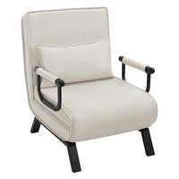 SCHLAFSOFA 3-in-1 Klappsofa Beige, 1 Stück, mit Kissen - Beige, Textil (65/75/78cm) - Kaket