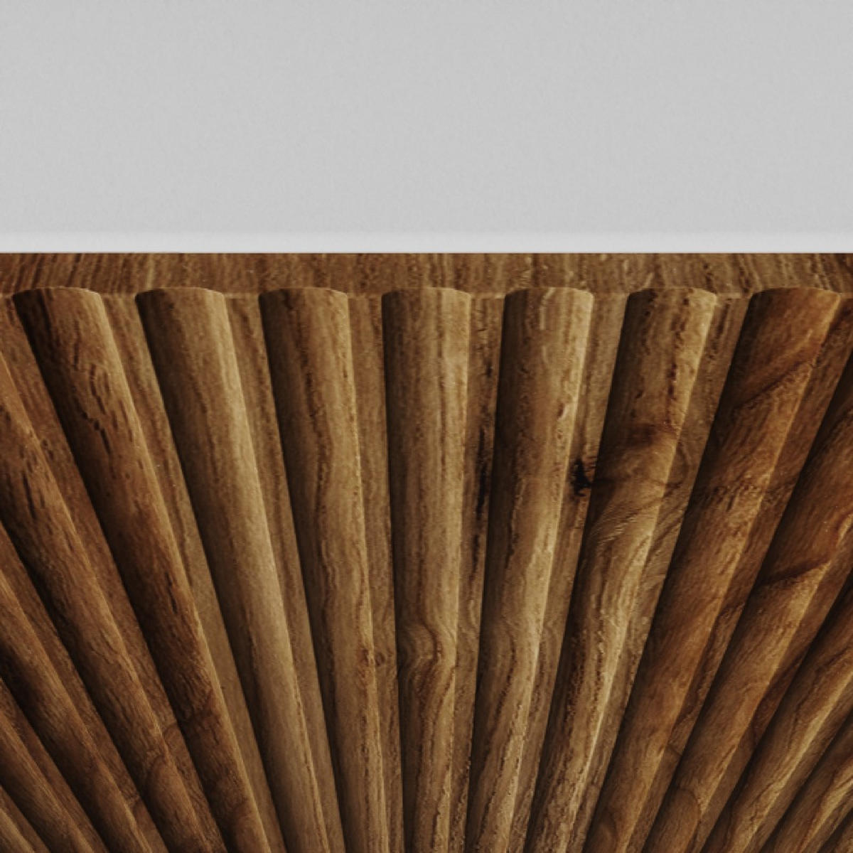 TV-LOWBOARD Weiß NOELI Hängend Mit Gerillten Fronten Für Fernseher - Braun, Holzwerkstoff (200/40/41cm) - Sepro Meble
