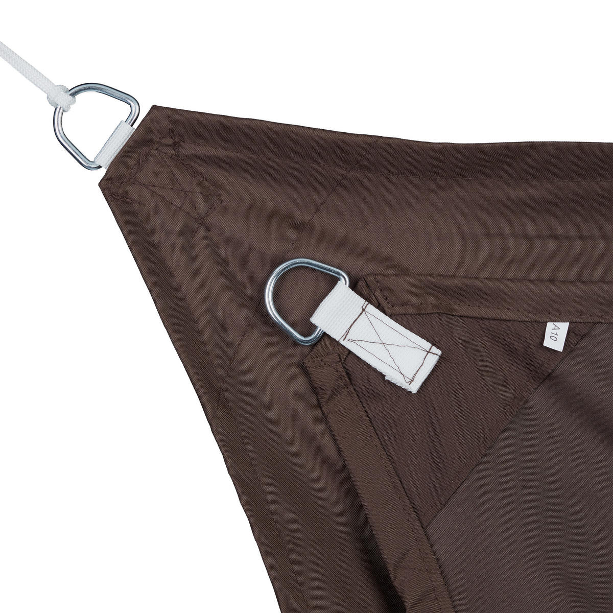 SONNENSEGEL - Braun, Textil/Metall (550/400cm) - Relaxdays