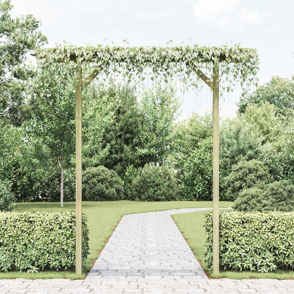 GARTENPERGOLA 205x40x203 cm Holz - Braun, Holz (205/205/40cm) - furnicato