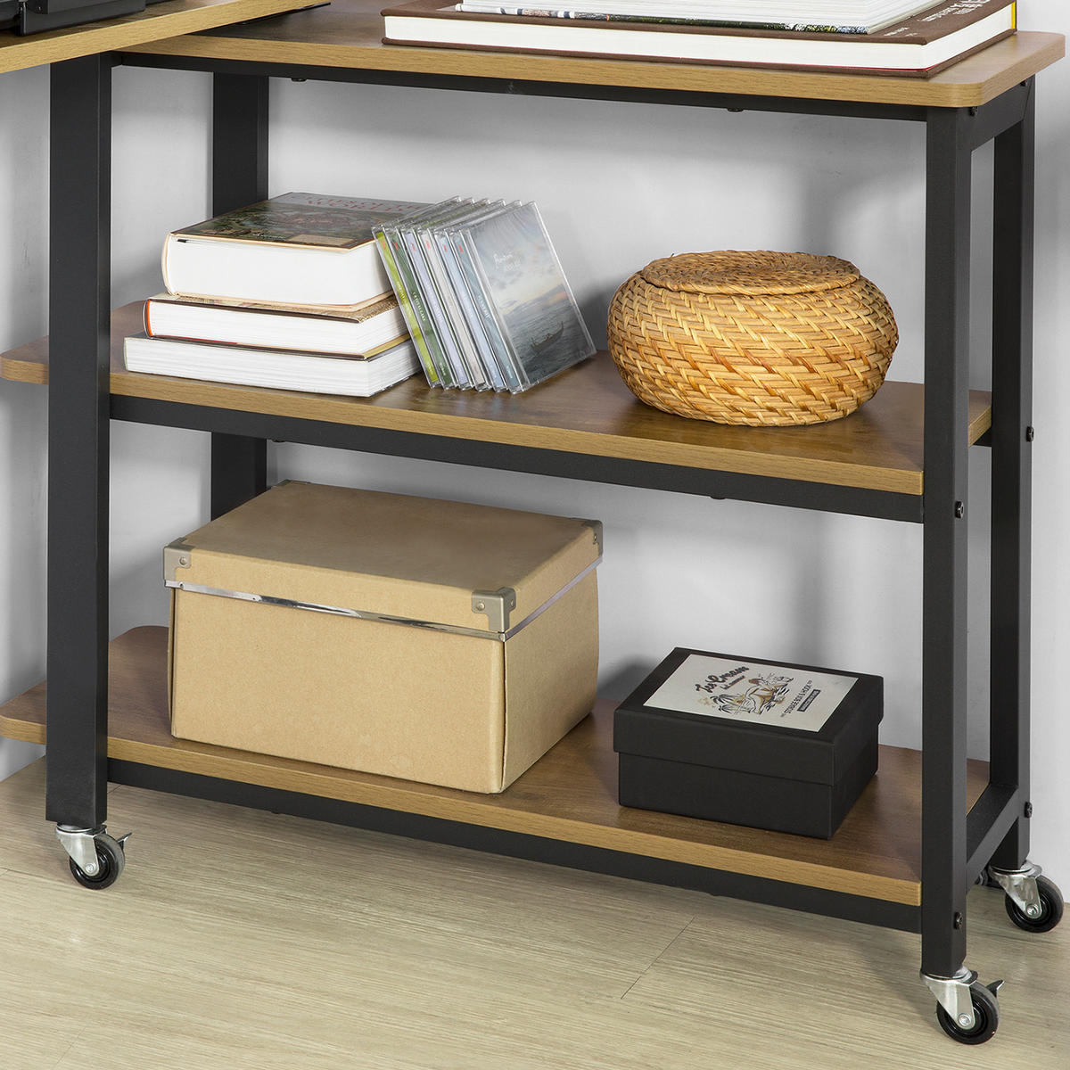 SCHREIBTISCH Vintage - Braun, Holzwerkstoff (30/133/69cm) - SoBuy