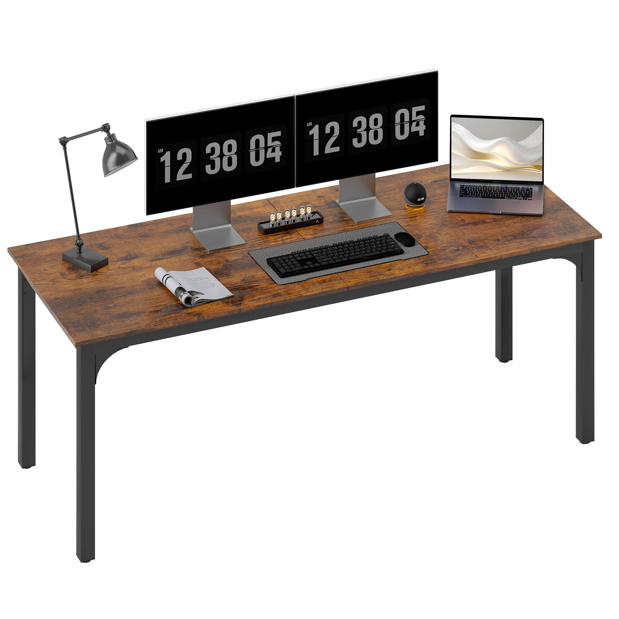 SCHREIBTISCH Rostfarben 60.0/200.0/75.0 cm - Rostfarben, Holzwerkstoff (60/200/75cm)
