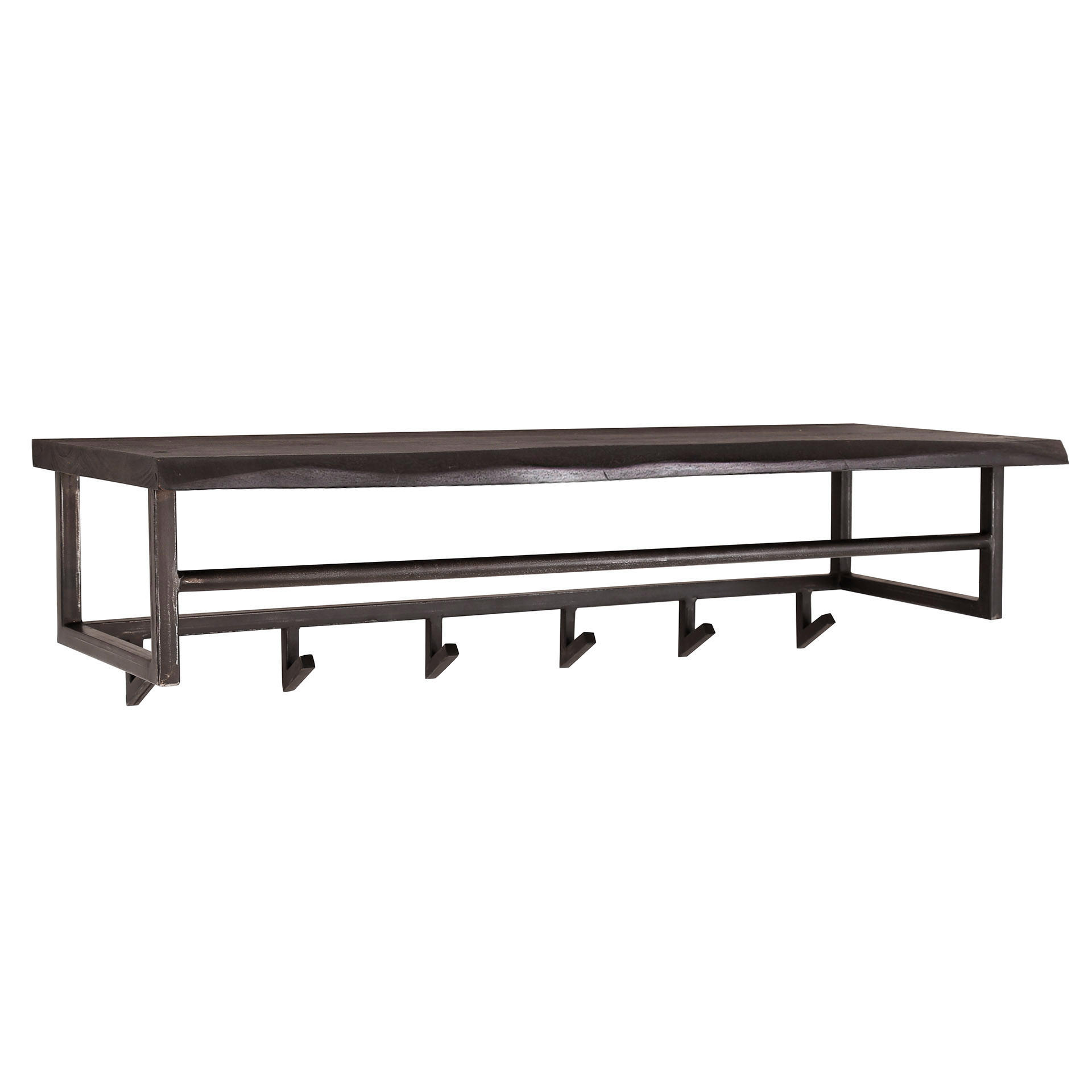 WANDGARDEROBE Yucon Schwarz 100/30/27 cm - Schwarz, Holz (30/27/100cm) - Hoyz Collection