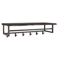 WANDGARDEROBE Yucon Schwarz 100/30/27 cm - Schwarz, Holz (30/27/100cm) - Hoyz Collection