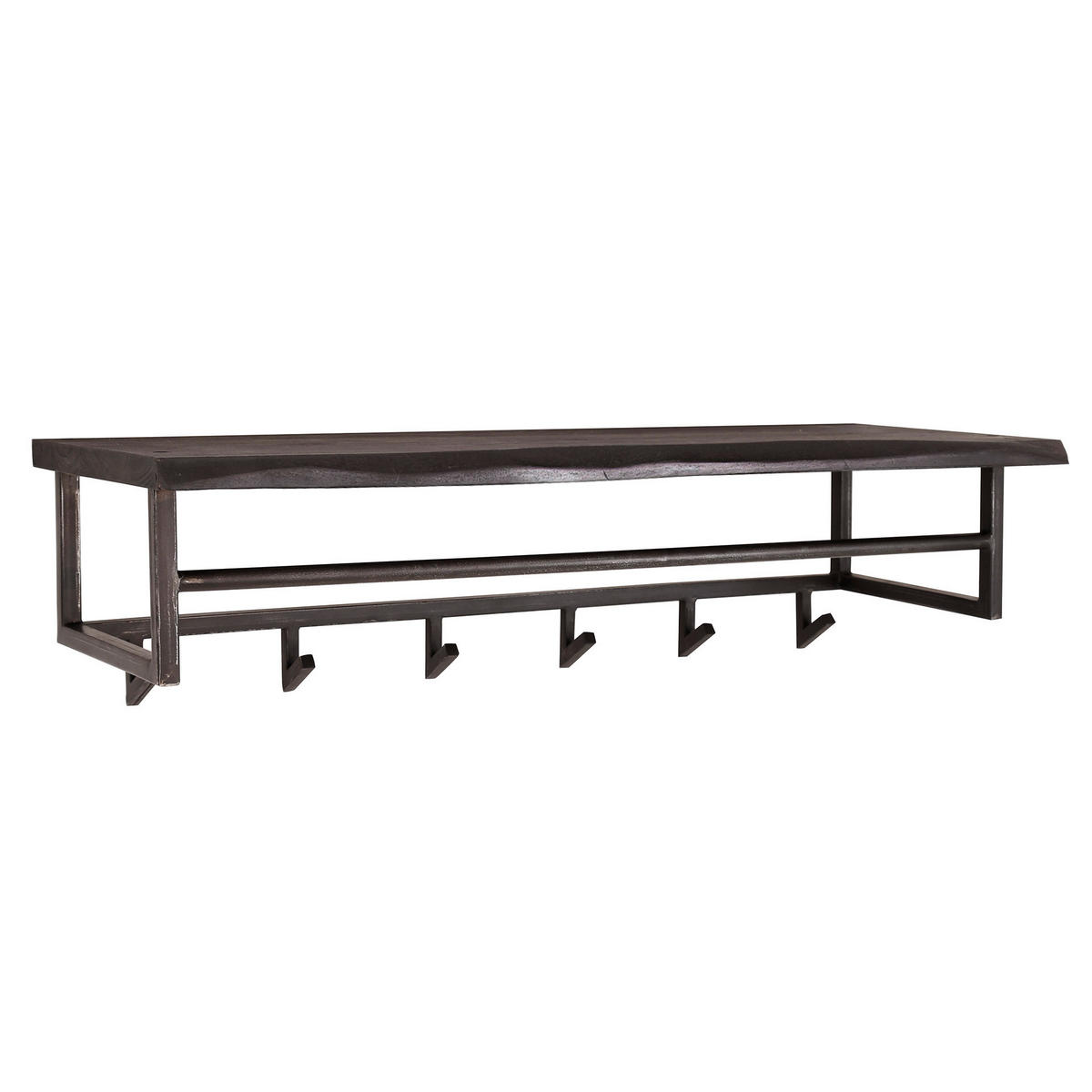 WANDGARDEROBE Yucon Schwarz 100/30/27 cm - Schwarz, Holz (30/27/100cm) - Hoyz Collection