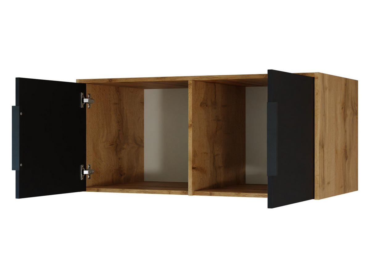 KLEIDERSCHRANK Bali Lux D2 mit Schrankaufsatz - Weiß, Holzwerkstoff/Metall (100/245/58cm) - MIRJAN24