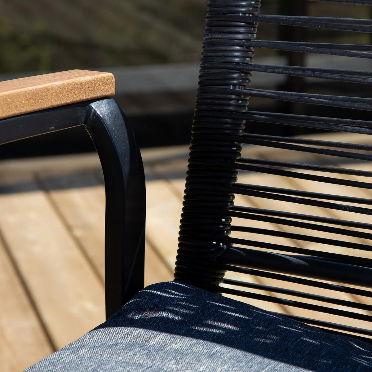 GARTENSTUHL - Schwarz - Stahl - 57 x 84 x 64 cm - Schwarz, Metall (57/84/64cm) - home24