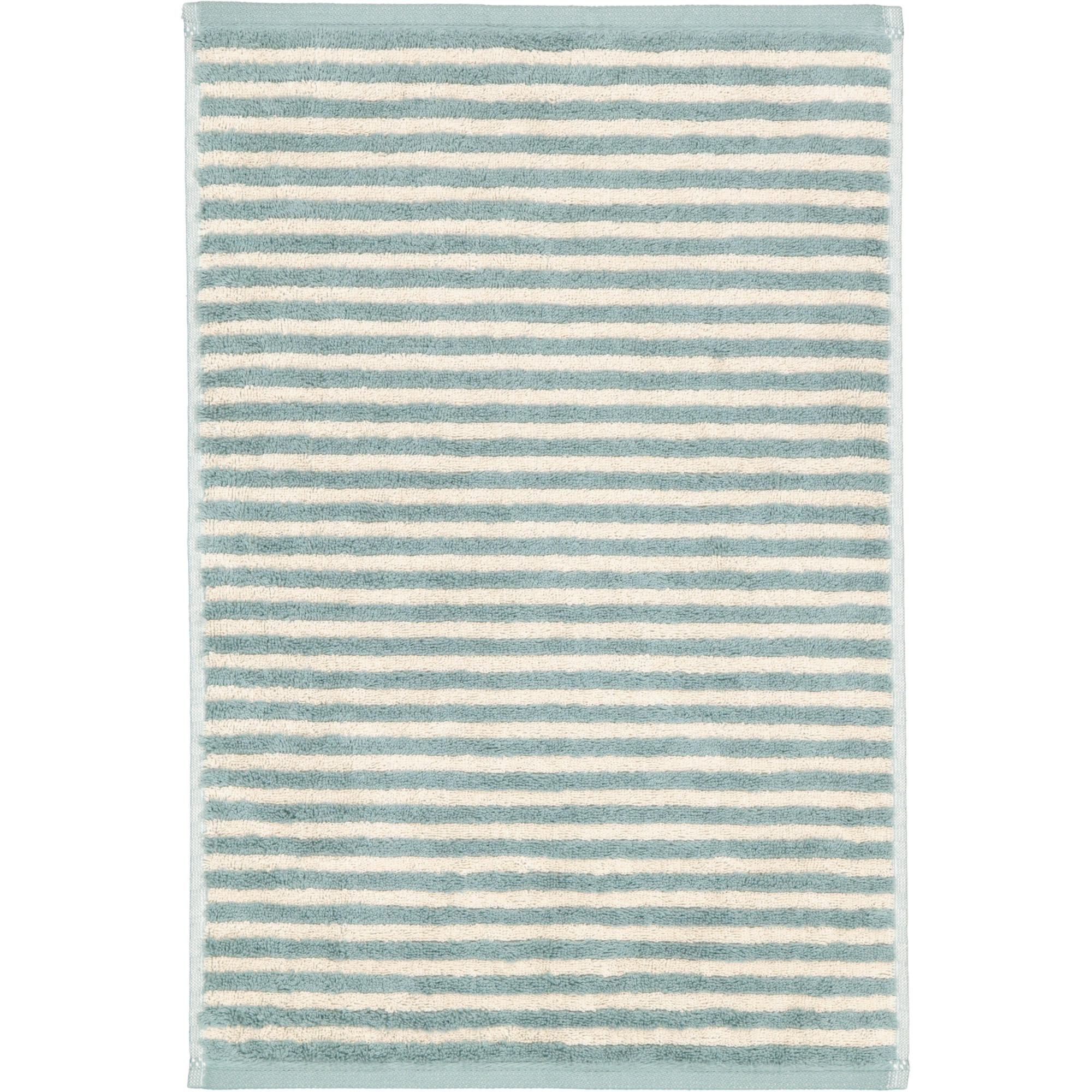 GÄSTETUCH LINES RINGEL 6255 FJORD - 43 - Grün, Textil (30/50cm) - Cawoe