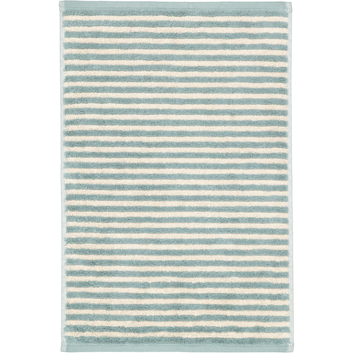 GÄSTETUCH LINES RINGEL 6255 FJORD - 43 - Grün, Textil (30/50cm) - Cawoe