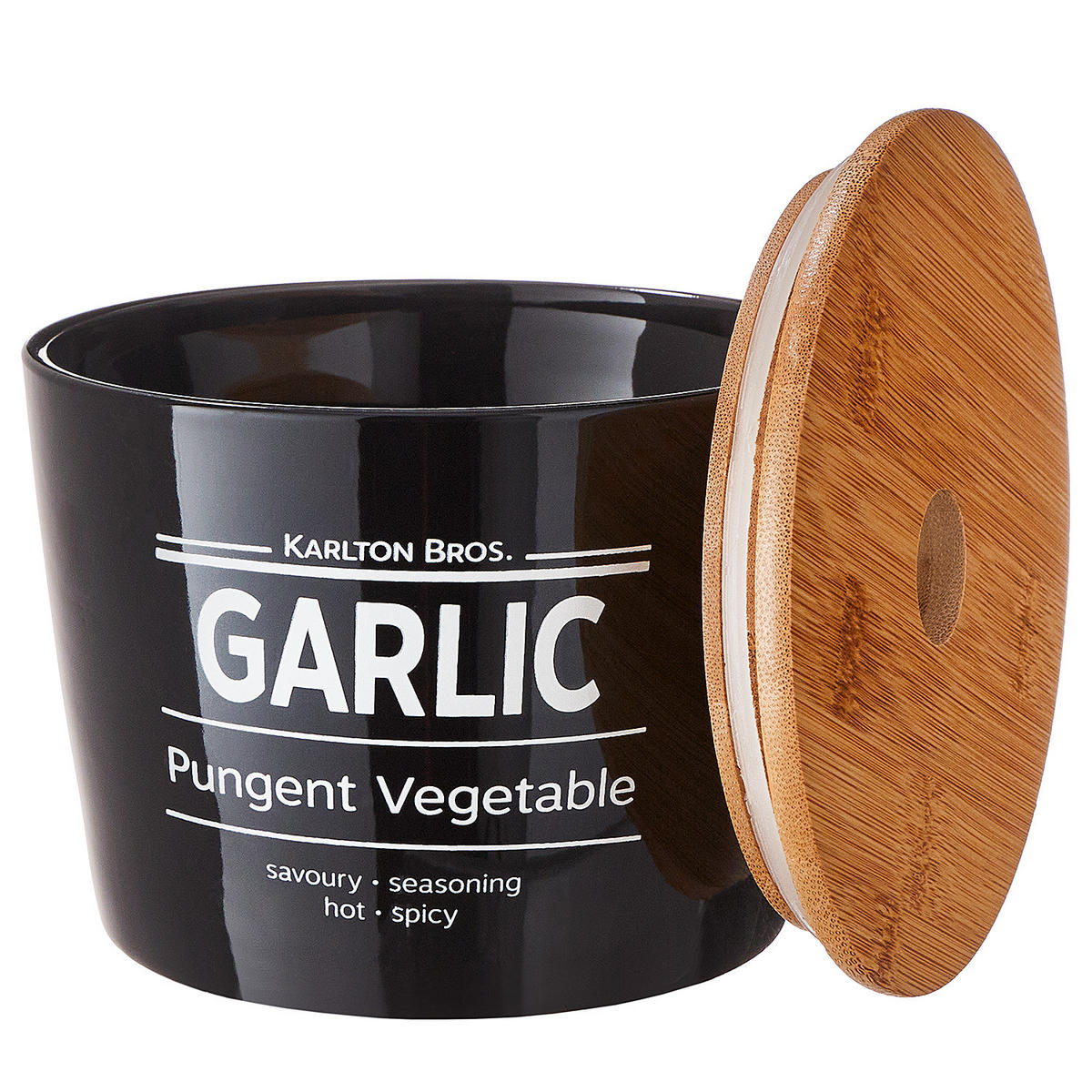 KNOBLAUCHTOPF Karlton Bros. - Schwarz, Keramik (14/11/14cm) - Butlers