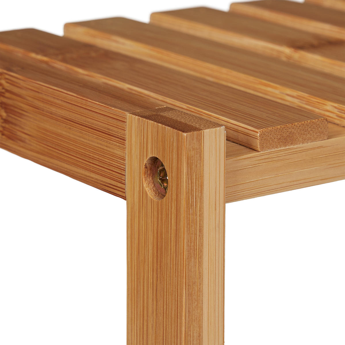 WANDREGAL - Hellbraun, Holz (60/50/15cm) - Relaxdays