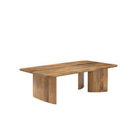 COUCHTISCH Jade Mangoholz Natur Creme - Creme, Holz (130/70/40cm)