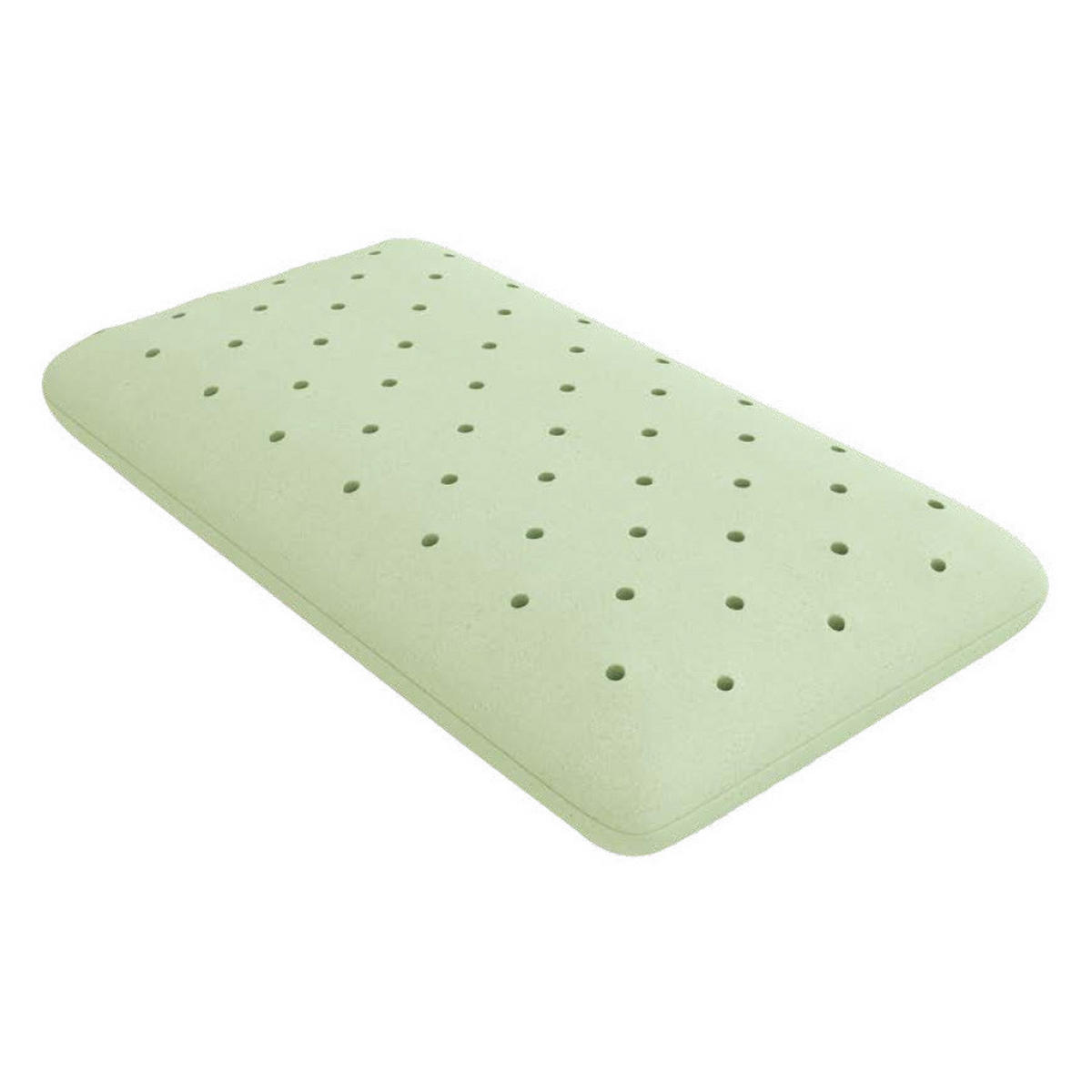 KOPFKISSEN Visco Green - Weiß/Grün, Textil (60/40cm) - Hilding