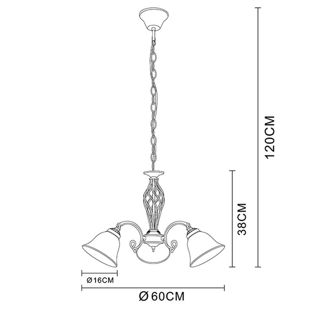 LED HÄNGELEUCHTE Odin Messing satiniert - Messingfarben, Glas (60/60/120cm) - Globo Lighting