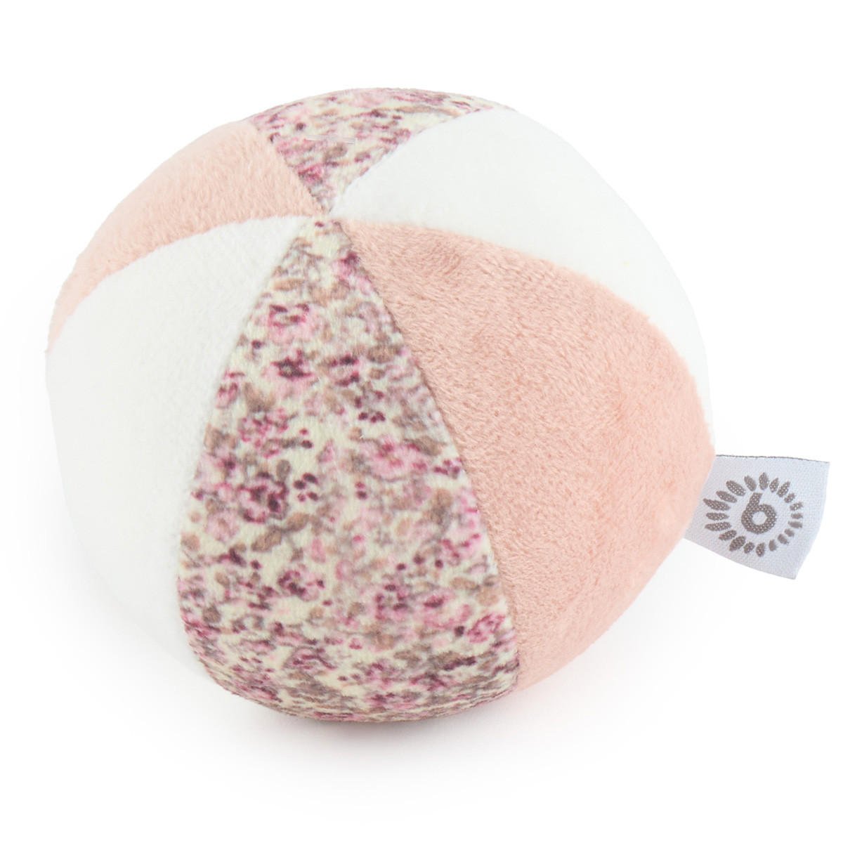 SOFTBALL mit Rassel, Ella Ø 10 cm Stoffball Baby - Rosa, Textil (10/10cm) - Bieco Spielwaren
