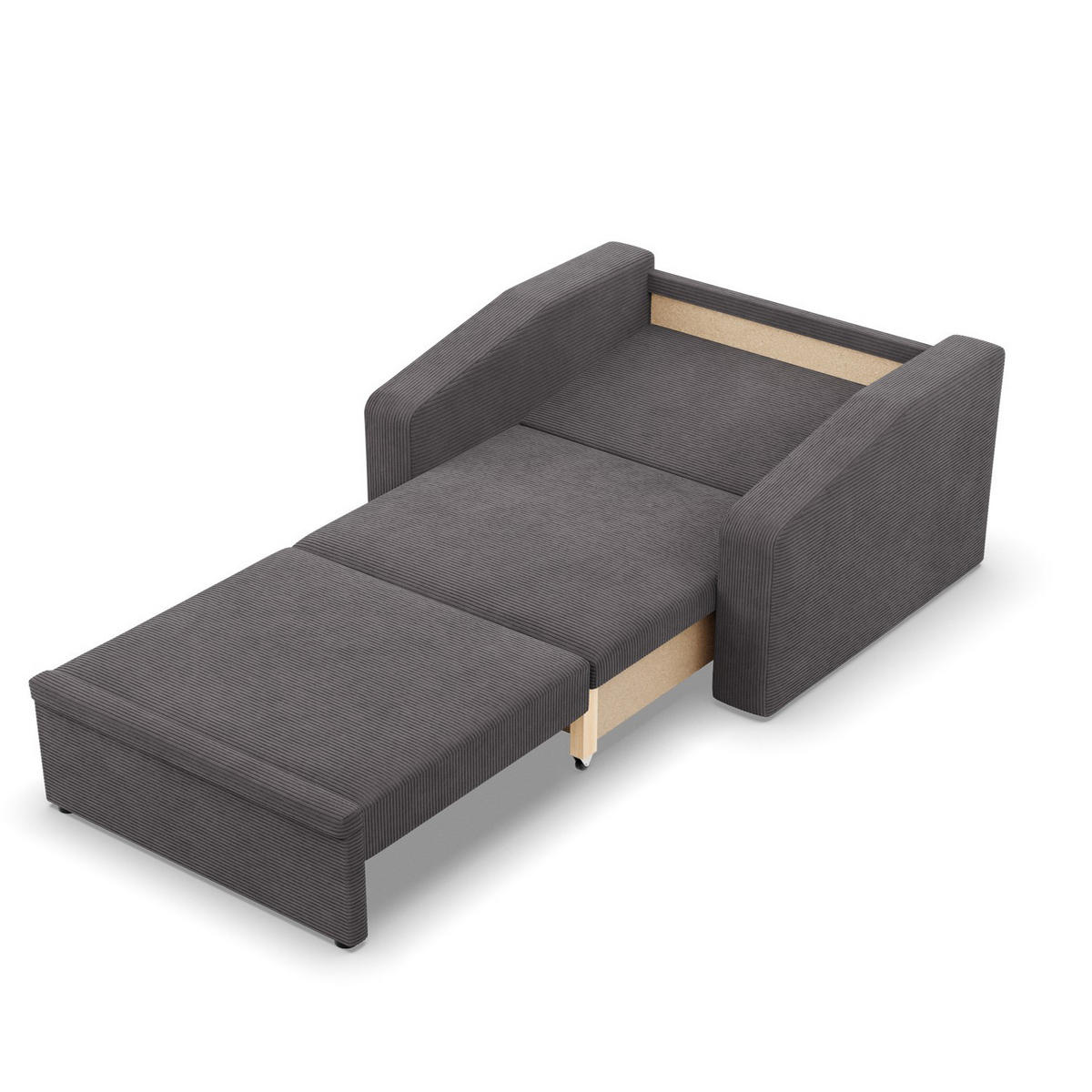 LOUNGESESSEL ORBIT, 90 CM, Cord - Dunkelgrau - Dunkelgrau, Textil (118/80/87cm)