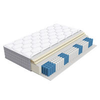 TASCHENFEDERKERNMATRATZE 7-Zonen Härtegrad H3, Ergonomisch, Weiß, 90/200/25 cm - Weiß, Metall (90/200cm) - Rolipo