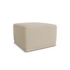 POUF Chenille Stoff Beige - Beige/Schwarz, Kunststoff/Textil (65/40/65cm) - Makamii