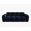 SOFA Lisa aus Samt königsblau 3 Sitzplätze - Dunkelblau, Textil (101/77/216cm) - Micadoni