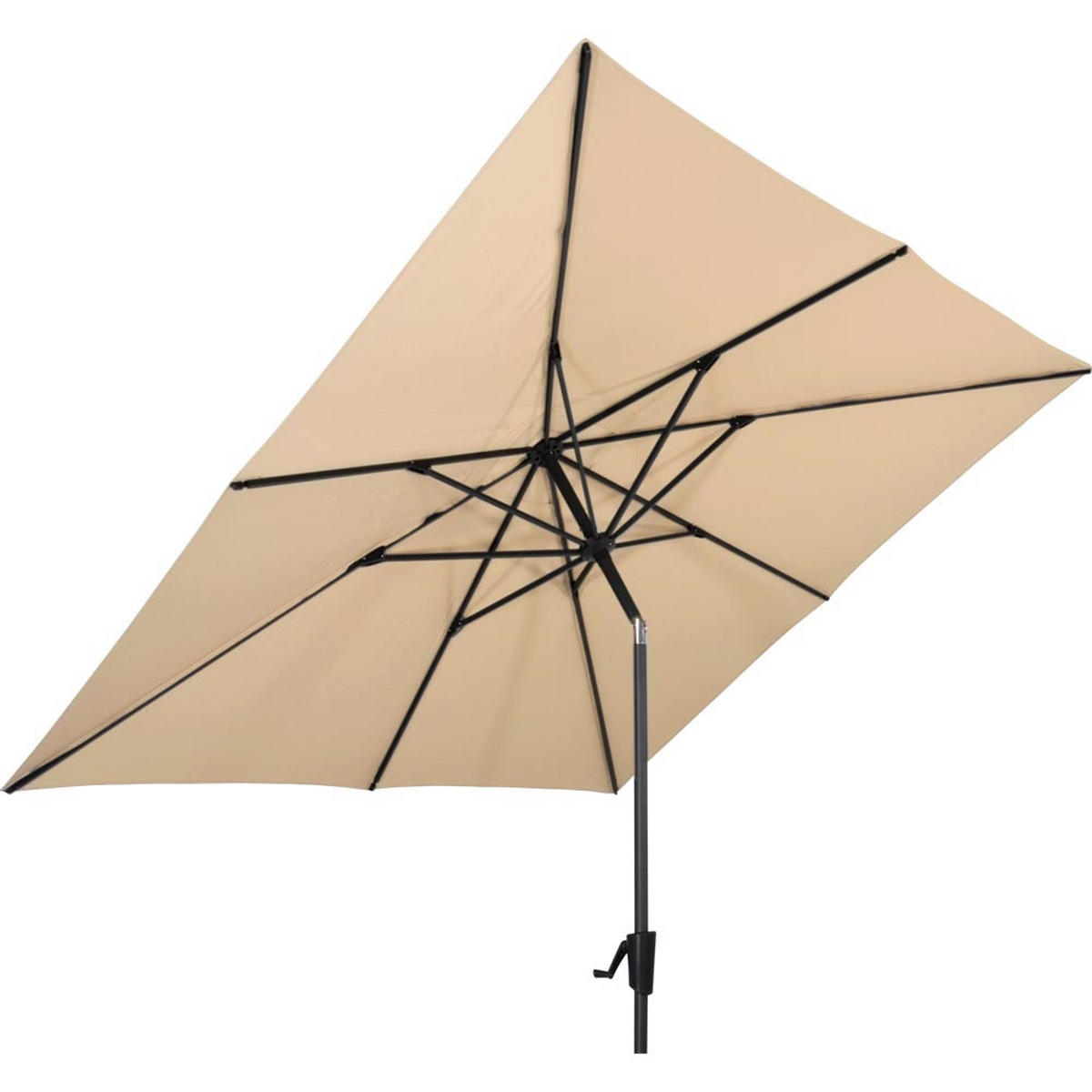SONNENSCHIRM ZUM AUFKLAPPEN Libra - Beige - 250/250/ cm - Beige, Textil (250/250cm) - Lesli Living