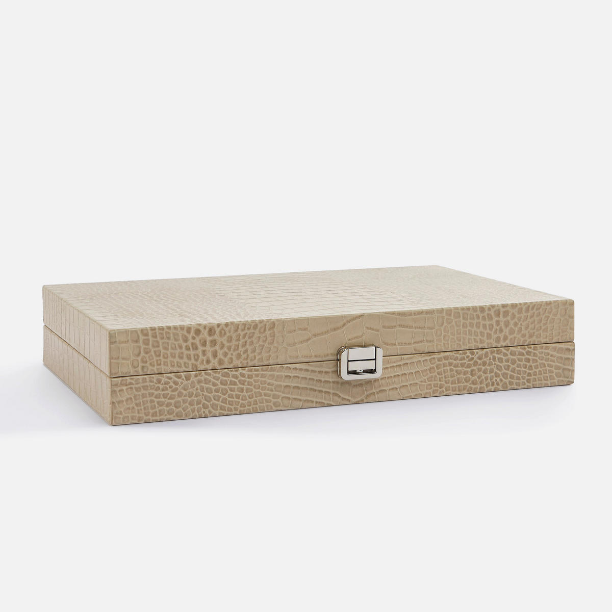 BACKGAMMON – Mittel BACKGAMMON Leder Sandbeige 38cm - Beige, Leder (38/24cm) - Premium Interiors