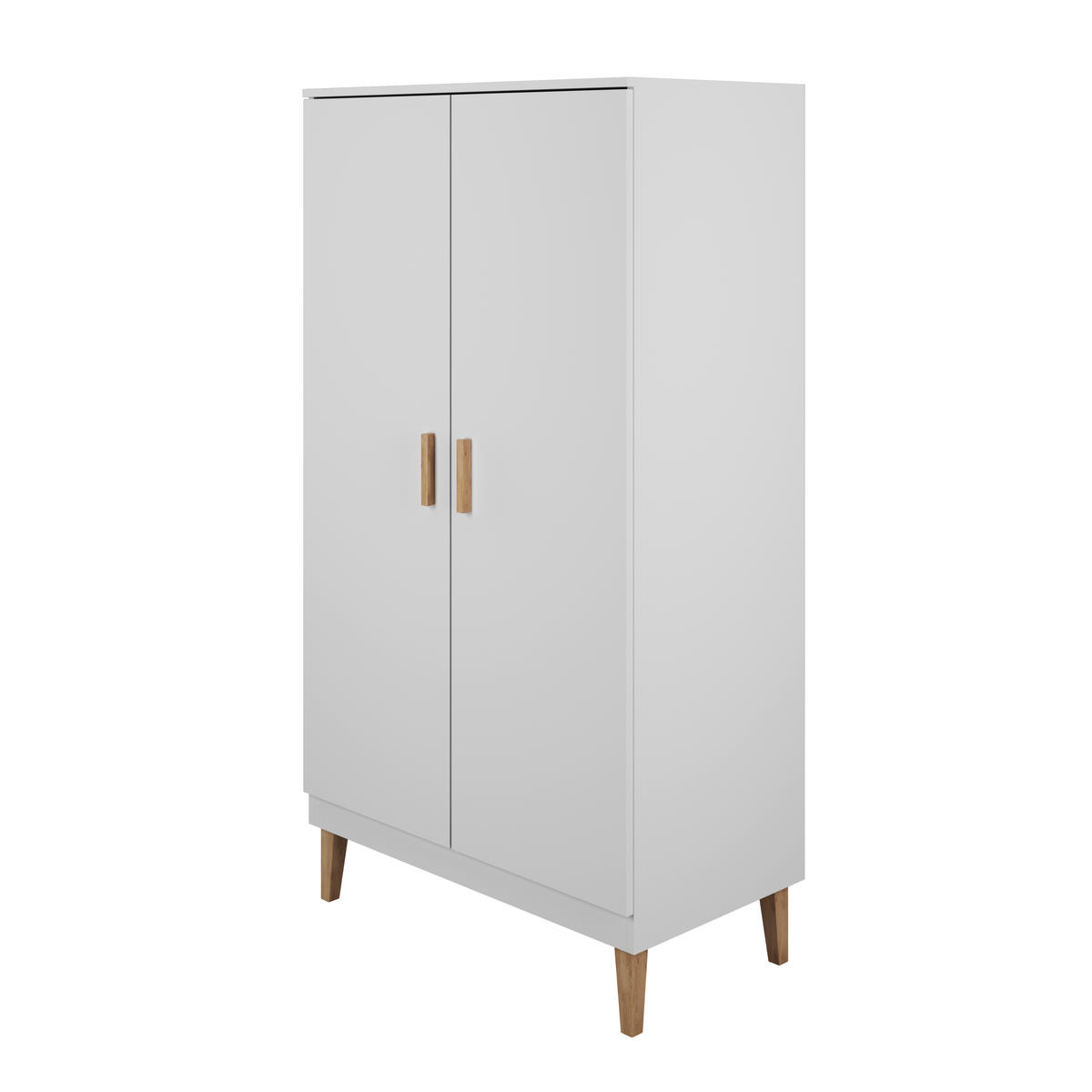 KINDERKLEIDERSCHRANK Kubi 55/184/100 - Weiß, Holzwerkstoff (55/184/100cm) - Kocot Kids