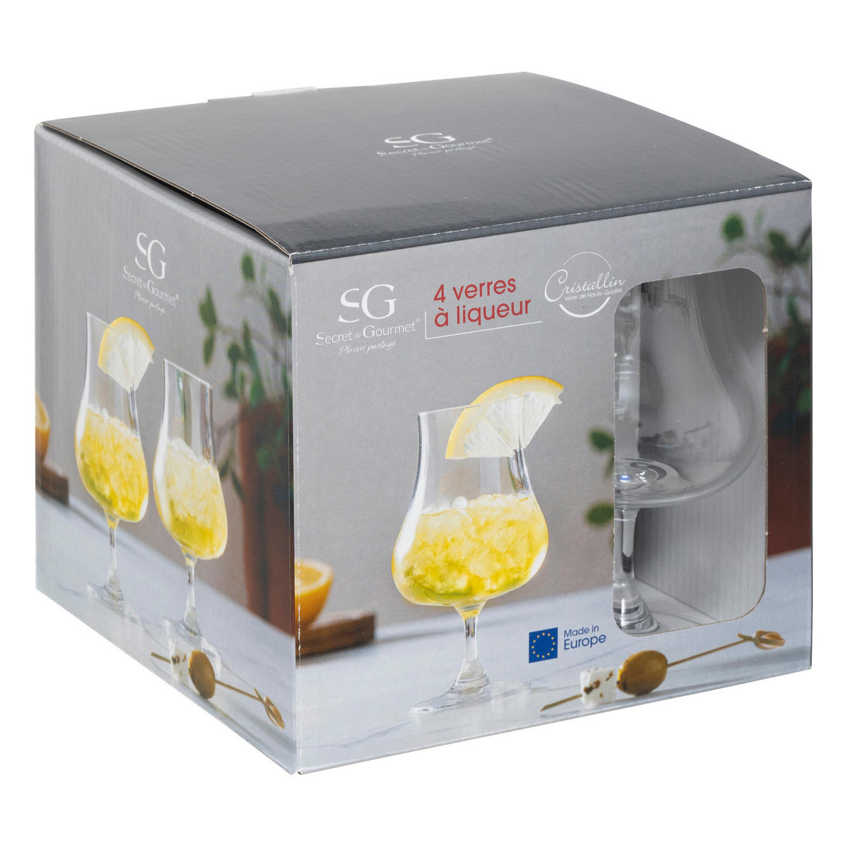 LIKÖRGLÄSER Transparent 220 ml 7,5/7,5/13,5 cm - Transparent, Glas (0.22L) - Secret de Gourmet