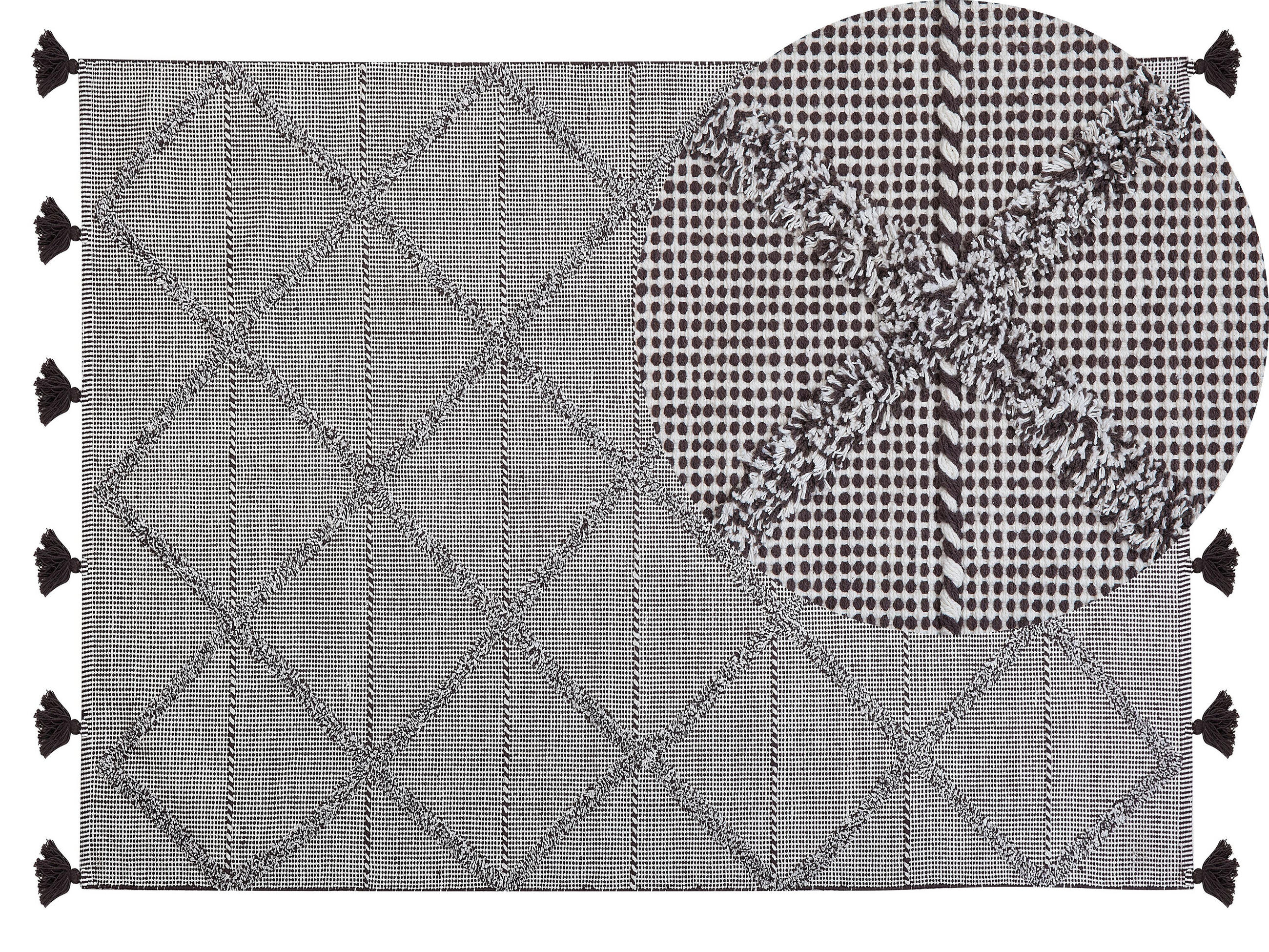 KURZFLOR-TEPPICH Tuzla 200/140 cm - Braun, Textil (140/200cm) - Beliani