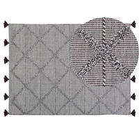 KURZFLOR-TEPPICH Tuzla 200/140 cm - Braun, Textil (140/200cm) - Beliani