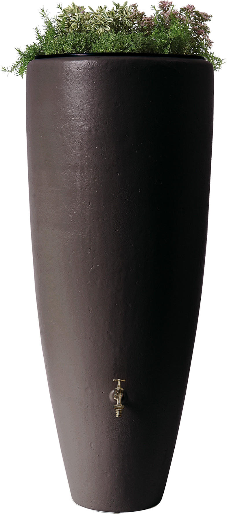 2IN1 Wasserbehälter 300 L, mocca inkl. Pflanzschale - Mokka, Kunststoff (62/145/62cm) - GARANTIA