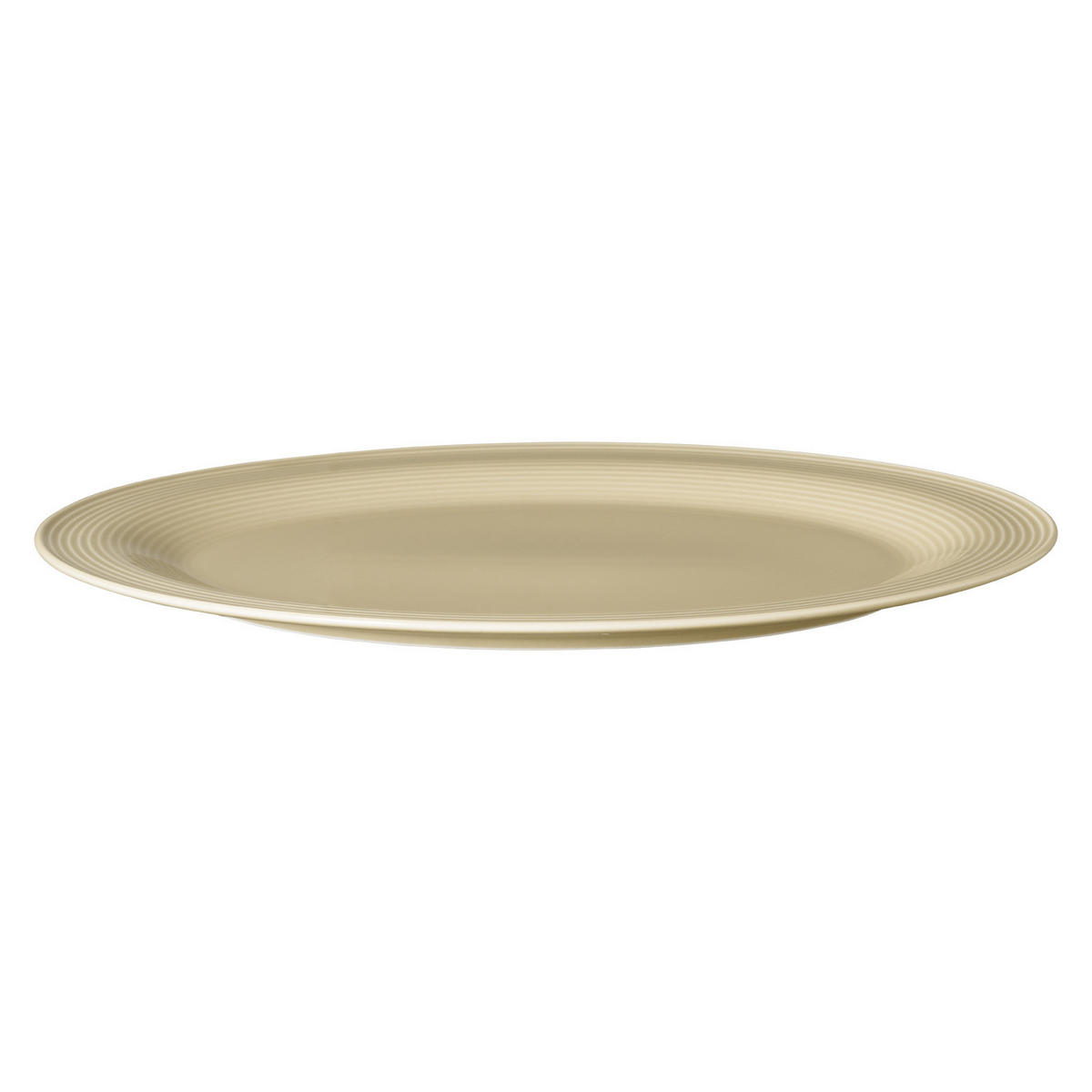 SERVIERPLATTE Beat Color Glaze Sandbeige 35 x 28 cm - Beige, Keramik (28/2.2/35.3cm) - Seltmann Weiden
