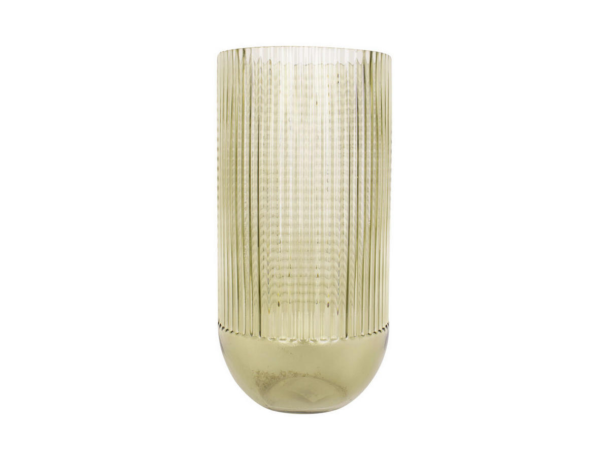 VASE Attract 15/15/30 cm - Grün, Glas (15/30cm) - Present Time