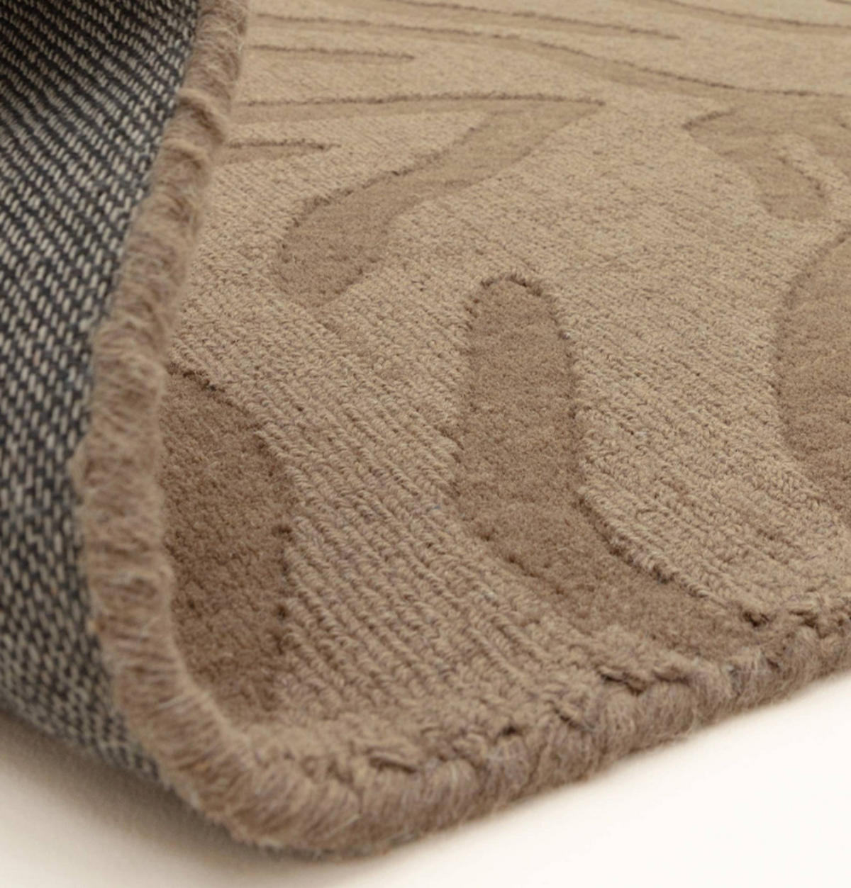 TEPPICH modern Flachgewebe MILL Braun 160 x 230 cm - Braun, Naturmaterialien (160/230cm) - Novatrend