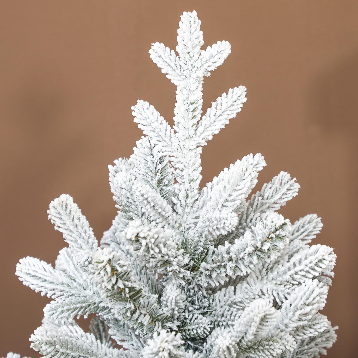 WEIHNACHTSBAUM DE-41581 Mini 90 cm, Schnee, 486 Spitzen - Weiß/Grün, Kunststoff (90cm) - ComfortXL