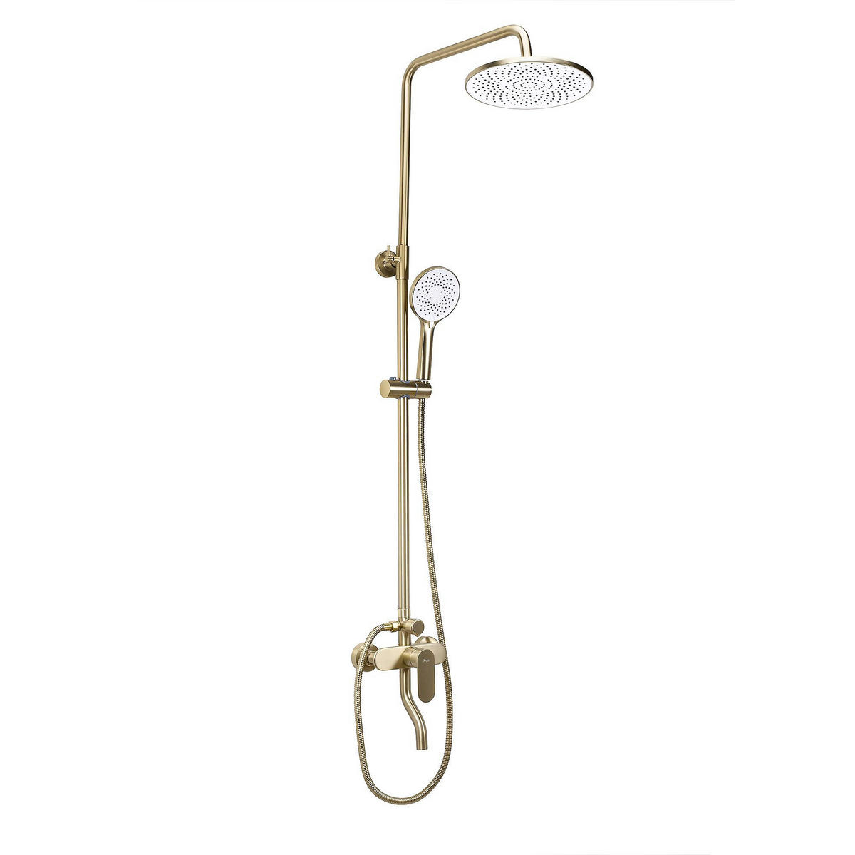 DUSCHGARNITUR Rea Drop Brush Gold - Goldfarben, Metall (15/145/13cm) - REA