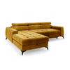 ECKSOFA Agnesa Xs In Salvador - Honig, Holzwerkstoff/Textil (260/200cm) - Fun Möbel