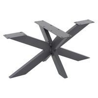 TISCHGESTELL Spider 98 x 58 x 43 cm Anthrazit - Anthrazit, Metall (58/43/98cm) - ML-DESIGN