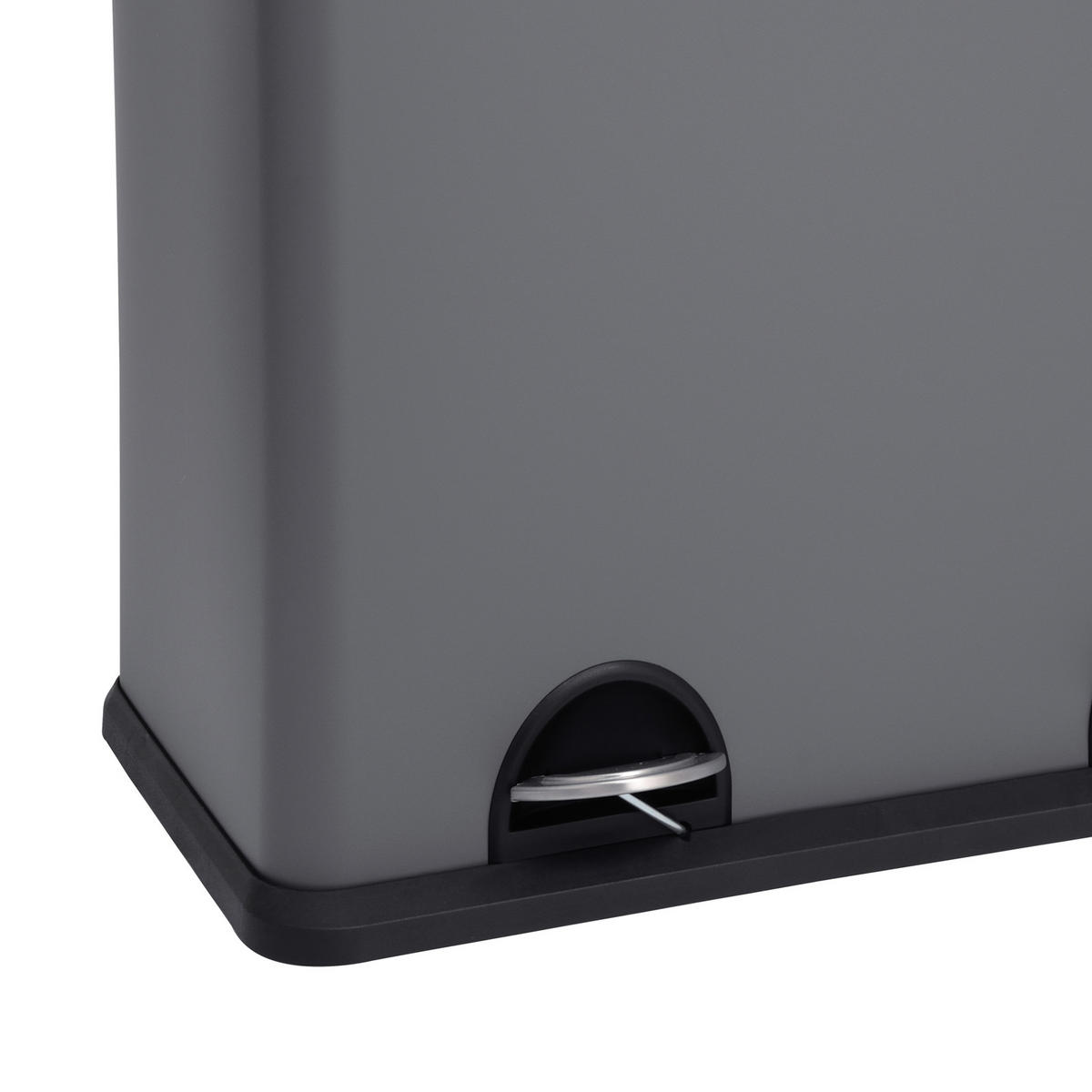 MÜLLEIMER T2X24 Grau - Grau, Metall (59/54/33cm) - SVITA