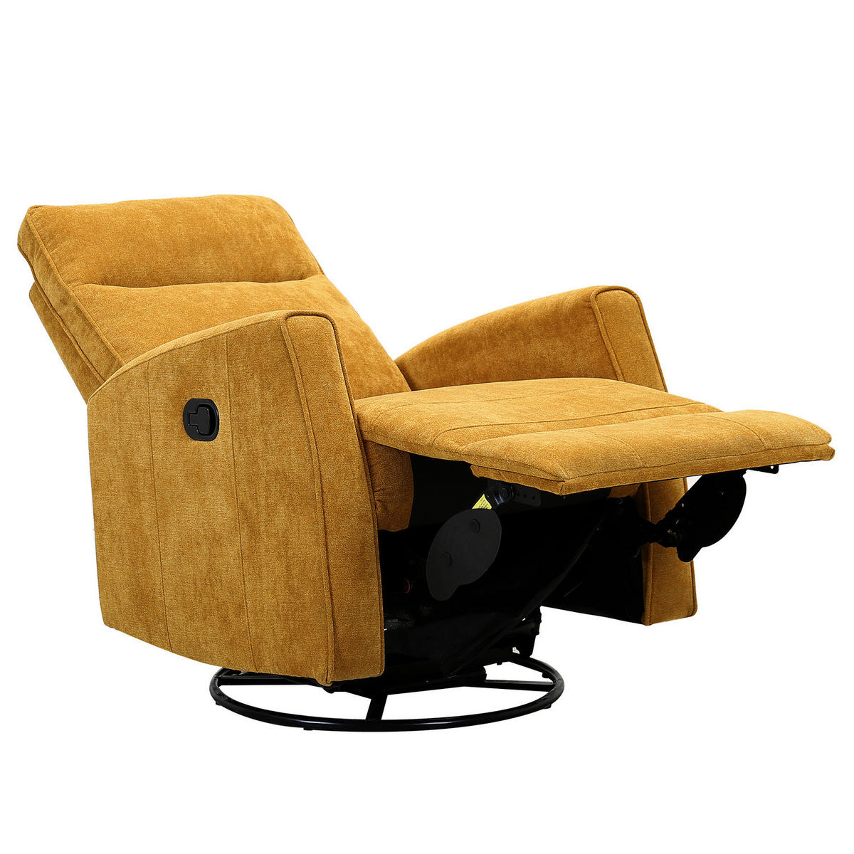 FERNSEHSESSEL - Gelb/Schwarz, Kunststoff/Textil (76/103/96cm) - home24