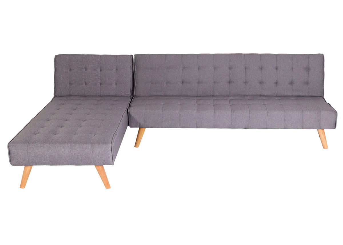 ECKSOFA Hellgrau - Hellgrau, Textil (256/176cm) - MCW