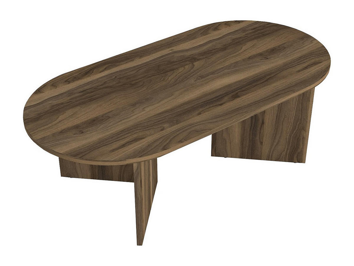 COUCHTISCH - 120 cm x 60 cm - holz - naturfarben dunkel Topania - Dunkelbraun, Holz (60/120/39.6cm) - Vente-Unique